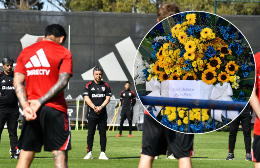 El minuto de silencio del plantel de River en homenaje a Miguel Ángel Russo y el gesto del club en el último adiós que se realiza en la Bombonera