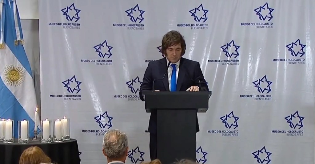 Milei volvió a alinearse con Trump y llamó a la unidad frente al&nbsp;antisemitismo